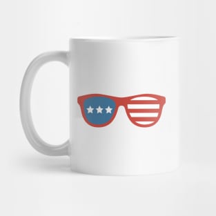 4th of July Sun Glasses America Red White and Blue Mug